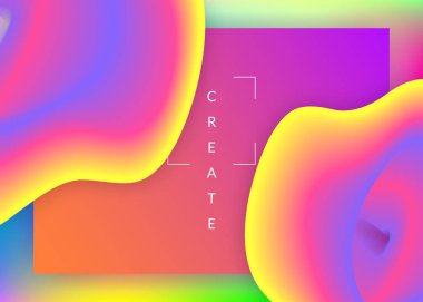 Dinamik elementleri ve şekilleri olan sıvı. İniş sayfası.