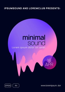 Yaz festivali ve müzik broşürü posteri..