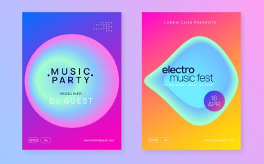 Yaz festivali ve müzik broşürü posteri..