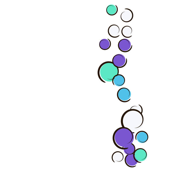 Comic background with pop art polka dot confetti.