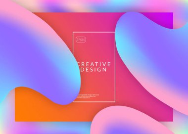 Dinamik elementleri ve şekilleri olan sıvı. İniş sayfası.