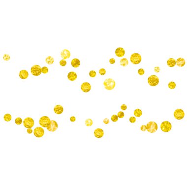 Noktalı altın parıltısı konfetisi