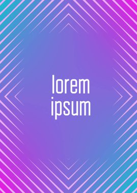 Gradyanlı minimalist kapak şablonu