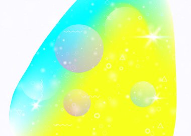 Holographic background with abstract cosmos landscape and future clipart