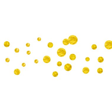 Noktalı altın parıltısı konfetisi