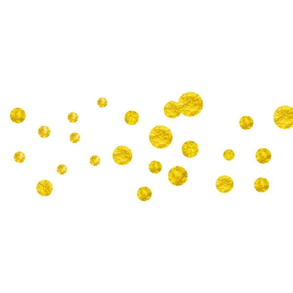 Confetti glitter oro con puntini — Vettoriale Stock