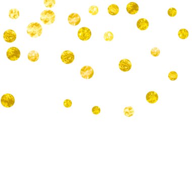 Noktalı altın parıltısı konfetisi