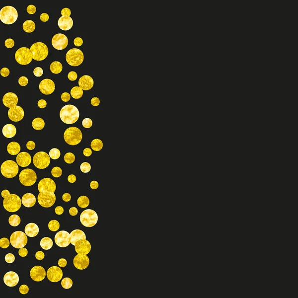 Confeti brillo de oro con puntos — Vector de stock
