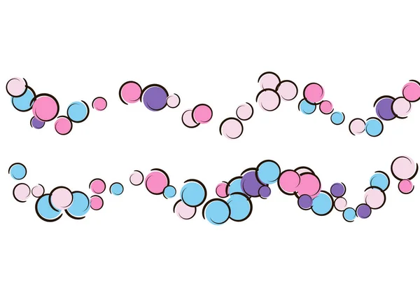 Комічний фон з поп-артом polka dot confetti . — стоковий вектор