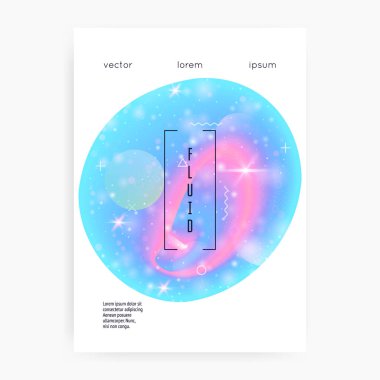 Tek boynuzlu at uçucusu. Kawaii gökkuşağı hologramı. Prenses holografik gradyanı.