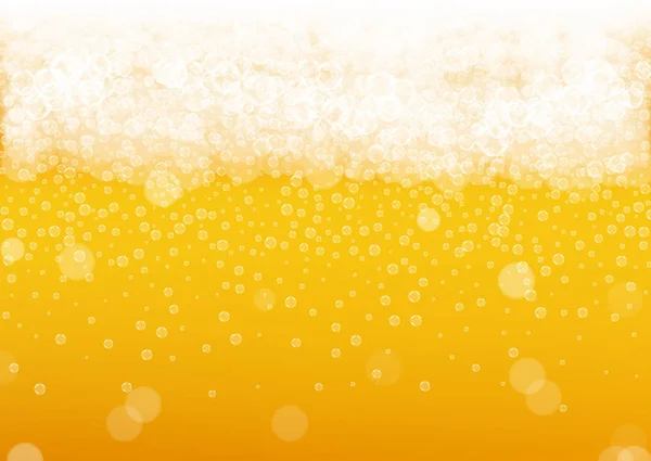 Splash beer. Background for craft lager. Oktoberfest foam. — Stock Vector
