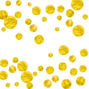 Noktalı altın parıltısı konfetisi