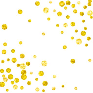 Noktalı altın parıltısı konfetisi