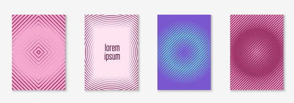 Diseño de póster moderno con líneas geométricas y formas minimalistas. — Vector de stock