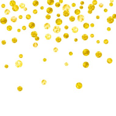 Noktalı altın parıltısı konfetisi