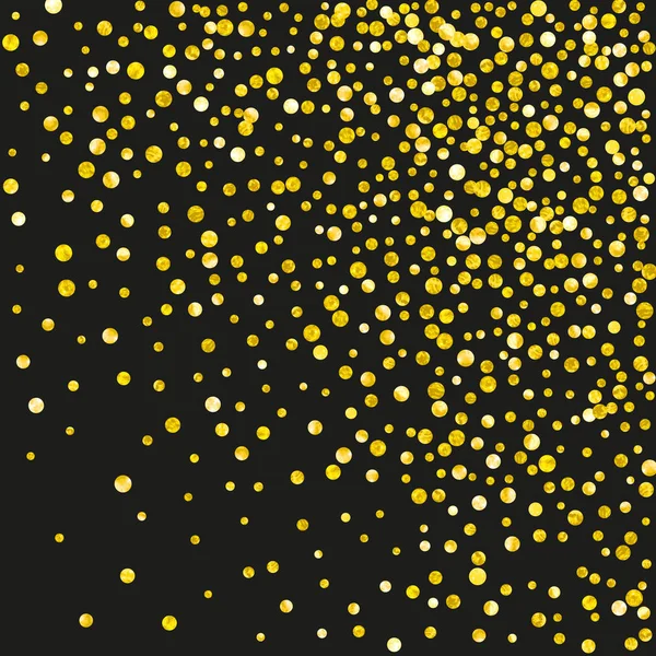 Confeti brillo de oro con puntos — Archivo Imágenes Vectoriales