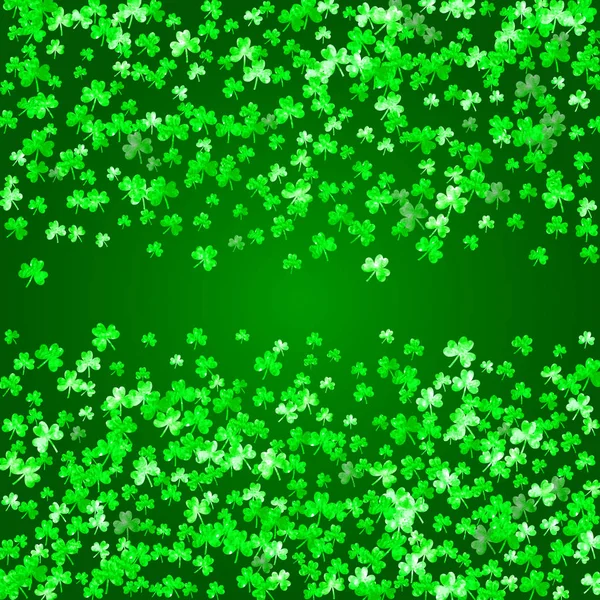 Shamrock-Hintergrund zum St. Patricks Day. — Stockvektor