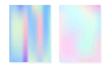 Holografik kapak, hologram gramlama arkaplanı ile ayarlandı.