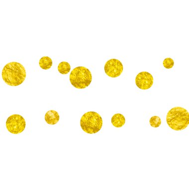 Noktalı altın parıltısı konfetisi