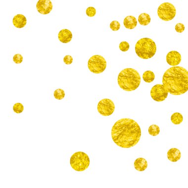 Noktalı altın parıltısı konfetisi