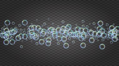 Sabun köpüğü. Deterjan banyosu köpüğü ve küvet için köpük. Şampuan..