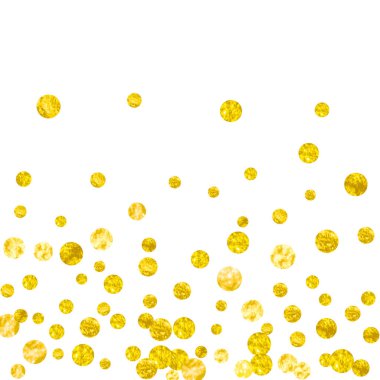 Noktalı altın parıltısı konfetisi