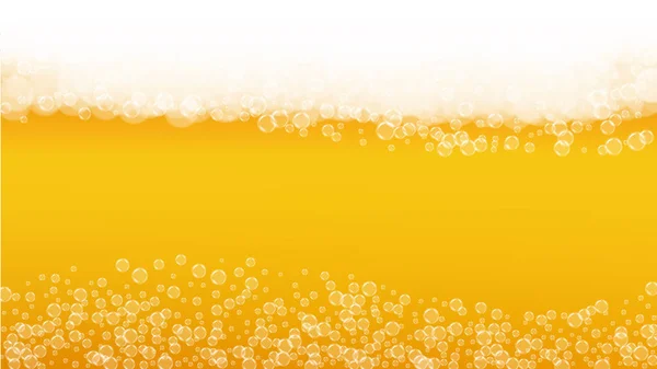 Bière éclaboussante. Contexte de lager artisanal. Mousse Oktoberfest. — Image vectorielle