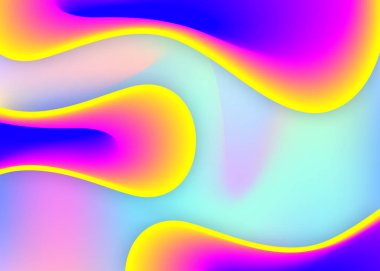 Dinamik elementler ve şekillerle sıvı arkaplan.