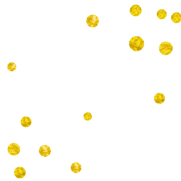 Confetti glitter oro con puntini — Vettoriale Stock