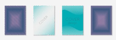 Minimalist geometrik çizgileri ve moda şekilleri olan modern katalog.