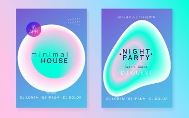 Yaz festivali ve müzik broşürü posteri..