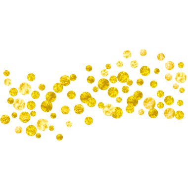 Noktalı altın parıltısı konfetisi