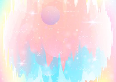 Holografik evren ve soyut gelecek arkaplanı olan evren manzarası.