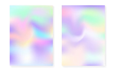 Holografik kapak, hologram gramlama arkaplanı ile ayarlandı.