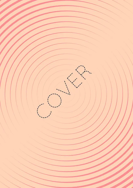 Minimalistische Cover-Vorlage mit Steigungen — Stockvektor