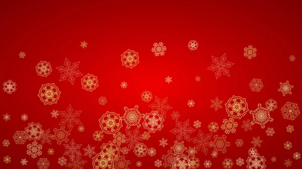 Boże Narodzenie i Nowy Rok płatki śniegu — Wektor stockowy