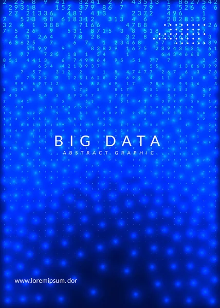 Technologie numérique fond abstrait. Intelligence artificielle, deep learning et concept de Big Data. — Image vectorielle