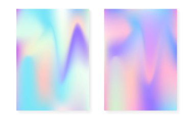 Holografik kapak, hologram gramlama arkaplanı ile ayarlandı.