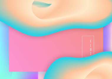 Dinamik elementleri ve şekilleri olan sıvı. İniş sayfası.