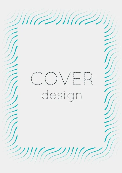 Minimalistische Cover-Vorlage mit Steigungen — Stockvektor