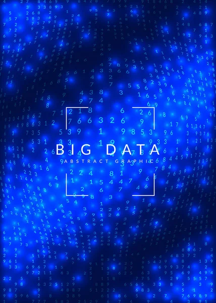 Tecnología digital fondo abstracto. Inteligencia artificial, aprendizaje profundo y concepto de big data. — Vector de stock