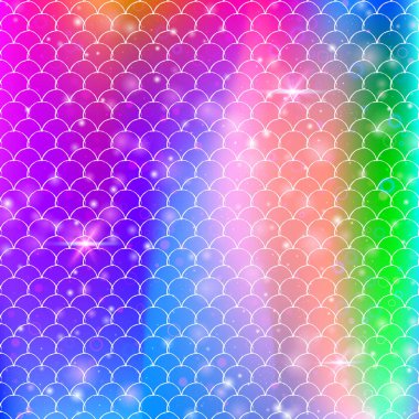 Prenses gökkuşağı desenli Kawaii deniz kızı geçmişi.