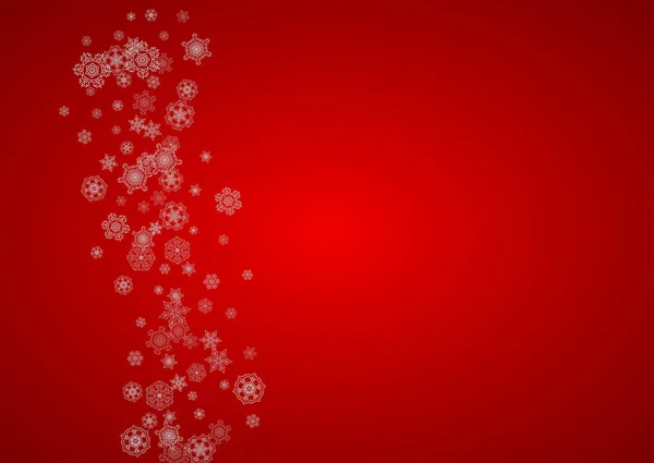 Vánoce a Nový rok sněhové vločky — Stockový vektor