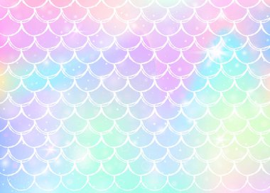 Prenses gökkuşağı desenli Kawaii deniz kızı geçmişi.