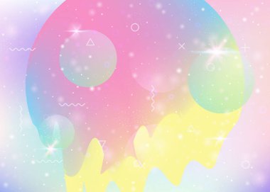 Holografik evren ve soyut gelecek arkaplanı olan evren manzarası.