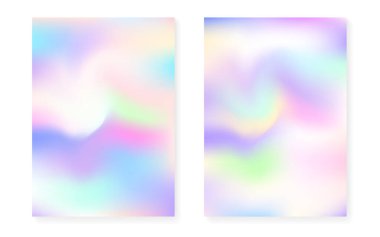 Holografik kapak, hologram gramlama arkaplanı ile ayarlandı.