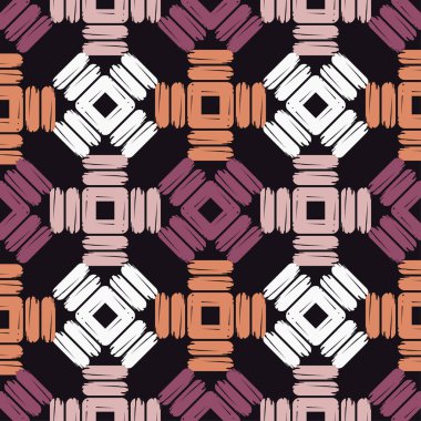 Dikişsiz soyut geometrik desen. Rhombus doku. Çalışmaları. Kuluçkalık ver. Doku karalamak. Tekstil rapport.