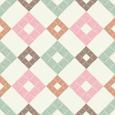 Dikişsiz soyut geometrik desen. Rhombus doku. Çalışmaları. Kuluçkalık ver. Doku karalamak. Tekstil rapport.