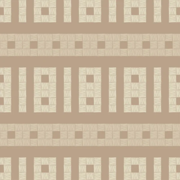 Bezszwowe Abstrakcyjny Wzór Geometryczny Brązowy Podłogi Drewniane Tekstury Azjatycka Mat — Wektor stockowy