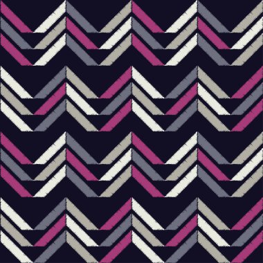 Dikişsiz soyut geometrik desen. Zigzag doku. Çalışmaları. Kuluçkalık ver. Doku karalamak. Tekstil rapport.